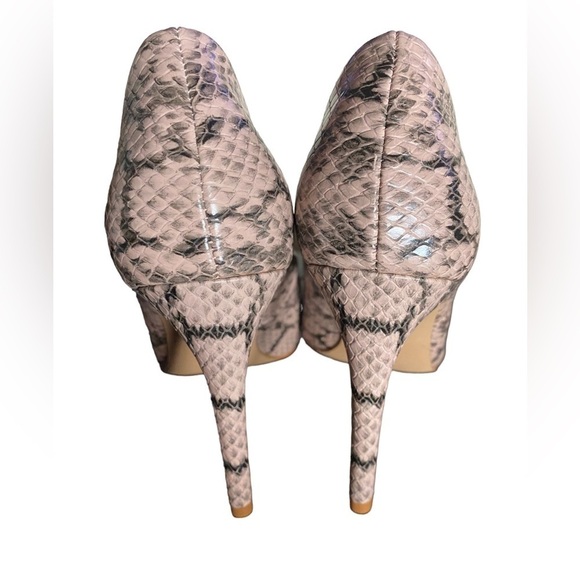 JustFab (JF) Vegan Snakeskin Stiletto’s Woman’s Size 8.5 NWOT 4.5” Heel … - Picture 4 of 9